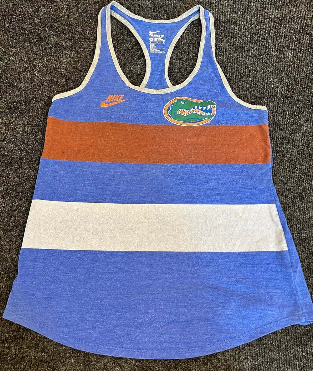Nike Florida Gators Athletic Cut Tri-Blend Racerback Tank Top Women's Medium